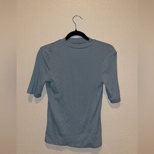 A New Day teal turtle neck with short sleeves